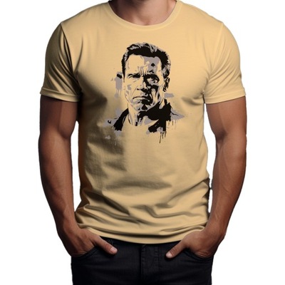 Koszulka T-shirt "Arnold Schwarzenegger" Bawełna L