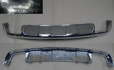 Хром диффузор бампера задняя mercedes glk w204 фото №1