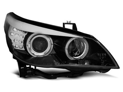 ФОНАРІ ПЕРЕДНЯ BMW E60 E61 03-07 BLACK LED (СВІТЛОДІОД) INDIC.