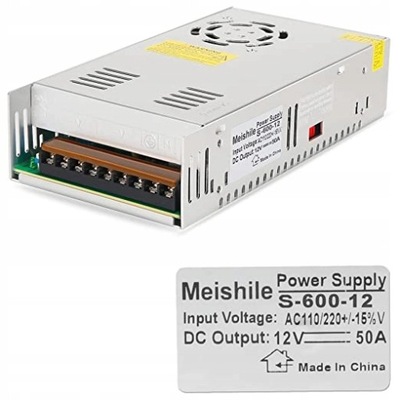 Zasilacz Meishile S-600-12 600 W 50 A 12 V