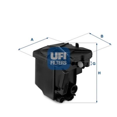 FILTRO COMBUSTIBLES UFI 24.027.00  