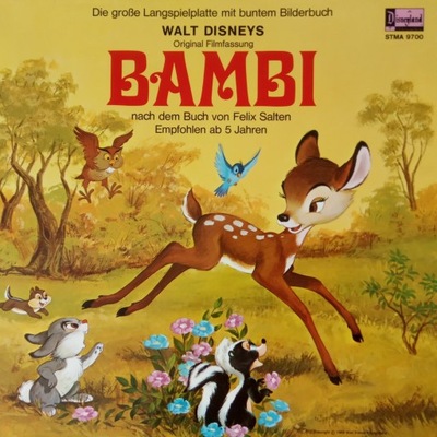 BAMBI , walt disney's , winyl disneyland