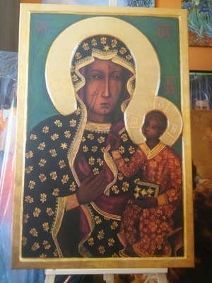 Matka Boska Częstochowska - 120x80 cm obraz