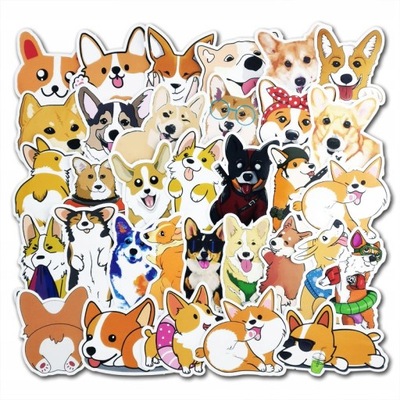 100 VIENETŲ PARTIA CUTE DOG LIPDUKAI CARTOON PUPPY LOK926 