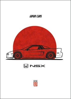 Plakat B2 Honda NSX 50x70cm 