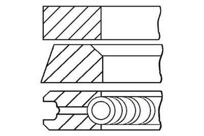 GOETZE 94 STD 2-2-4 КОМПЛЕКТ КОЛЬЦА ПОРШНЯ DAF 400 400-SERIE ARO