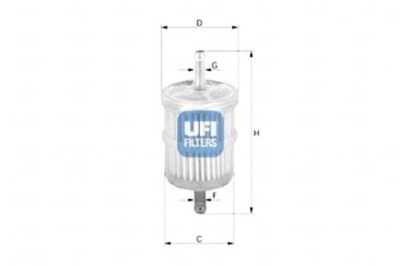 Фільтр пального iveco daily iv 40.13 99-06 ufi фото №1