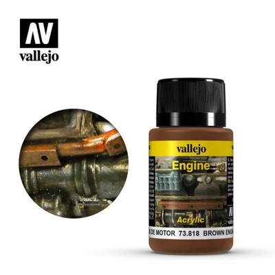 Vallejo 73818 Weathering Effects Brown Engine Soot