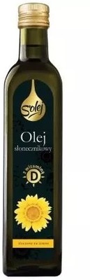 Olej słonecznikowy z witaminą D Solej 250ml