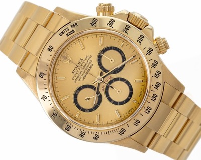 ROLEX COSMOGRAPH DAYTONA ZENITH YELLOW GOLD 18K GOLDEN DIAL 1991 REF. 16528