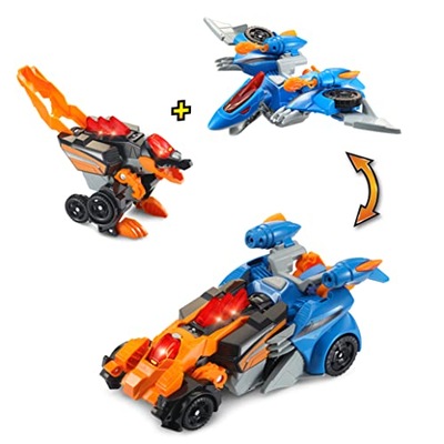 VTech Switch & Go Dinos Dino Launcher 2-in-1, Interactive Dinosaur Toy with