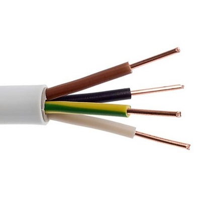 Przewód kabel okrągły drut YDY 4x1,5 - 1m