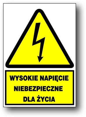 ZEO/A-3 WYSOKIE NAPIĘCIE NIEBEZPIECZNE DLA ŻYCIA