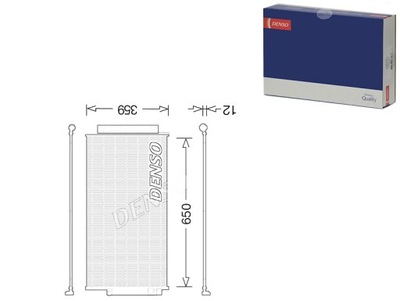 Denso dcn09047 конденсатор, кондиціонер фото №1