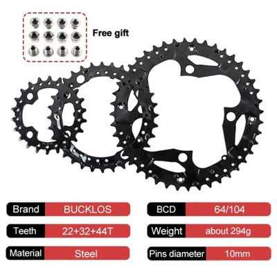 owego 22T//32/44T górska korba rowerowa do Shimano Crankset części rowerowe