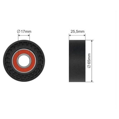 Ролик натяжителя ремень mito doblo fiorino panda punto ka musa ypsilon 2003- фото №1