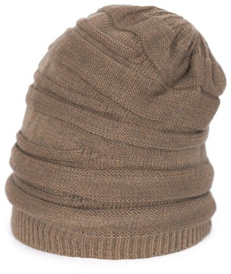 SZALEO beanie CZAPKA kaszmir marszczona cz17475-2