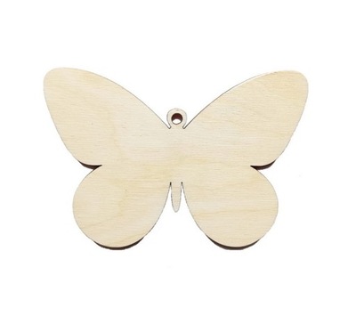 Motylki drewniane Zawieszki dekoracje ozdoby 10 cm 10 szt.