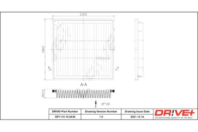 DRIVE+ ФІЛЬТР ПОВІТРЯ FIAT 2.0D 11- FREEMONT