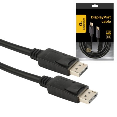 KABEL DISPLAYPORT -DISPLAYPORT V1.2 4K 1,8M CZARNY