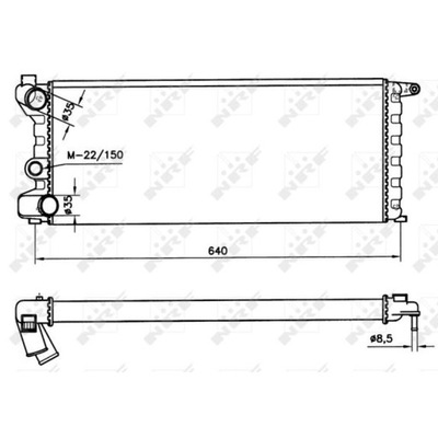 RADUADOR FIAT PANDA 81. 1.0 4X4  