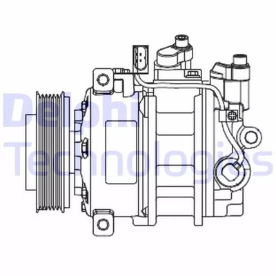 CS20546 КОМПРЕССОР КОНДИЦИОНЕРА AUDI A4 00- DELPHI