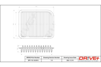 DRIVE+ FILTRO AIRE MITSUBISHI 1.8B 10- LAN CER VIII  