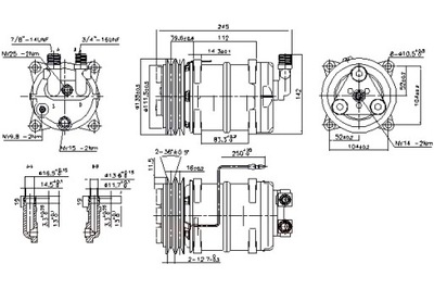 NISSENS КОМПРЕССОР КОНДИЦИОНЕРА VOLVO 240 740 760 780 940 960 2.0-2.9 фото