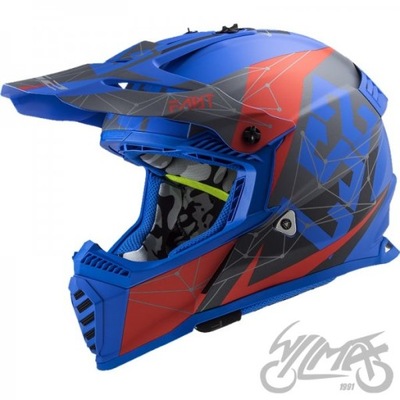 CASCO LS2 MX437 FAST EVO ALPHA BLUE 3XL  