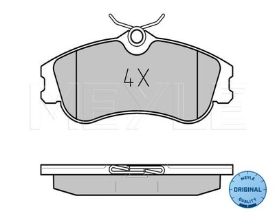 ZAPATAS HAM. CITROEN P. BERLINGO/PARTNER 01-/XSARA PICASSO 0252334619 MEYLE  