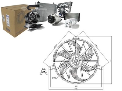 VENTILIATORIUS AUŠINTUVO Z KORPUSAS JEEP GRAND CHEROKEE II 4.0 4.7 