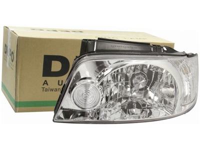 Лампа фара левый hyundai matrix 01-10 фото №1