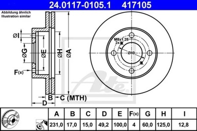 24.0117-0105.1 DISCO HAM.PRZOD SUZUKI ALTO 02-  