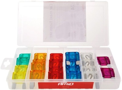 Набор предохранителей płytkowych typ maxi 24 штуки фото №1