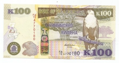 ZAMBIA 100 KWACHA 2012 P54a (8725)