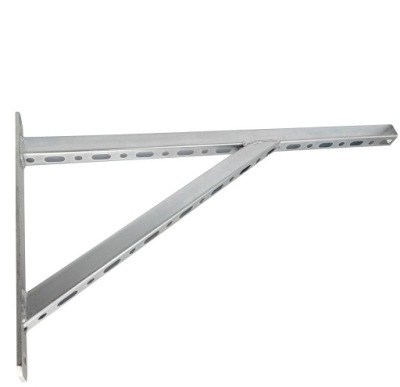 Konsola WSPORNIK ścienny perforowany 700 mm ocynk