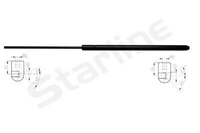 ПРУЖИНА ГАЗОВАЯ БАГАЖНИКА STARLINE 16.52.802