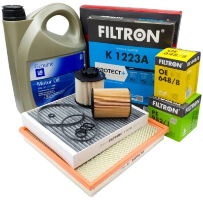 Filtron набір фільтрів opel astra j 1.7cdti + олія фото №1