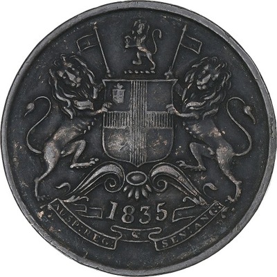 INDIE BRYTYJSKIE, William IV, 1/2 Anna, 1835, Madr