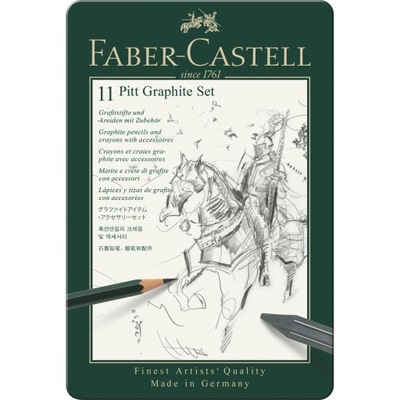 Zestaw ołówków i grafitów - Faber-Castell - 11 szt