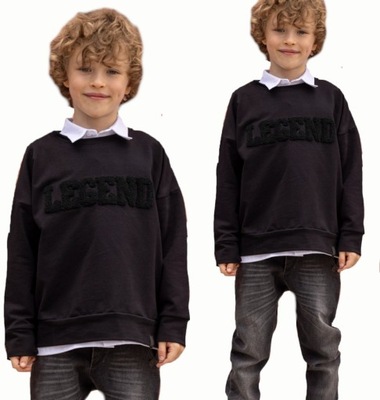 Bluza chłopięca czarna LEGEND all for kids 152-158