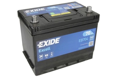 АККУМУЛЯТОР EXIDE 12V 70AH/540A EXCELL P+