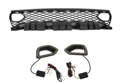 Решётка радиатора решётка радиатора led dodge charger srt scat pack 2019- фото №1