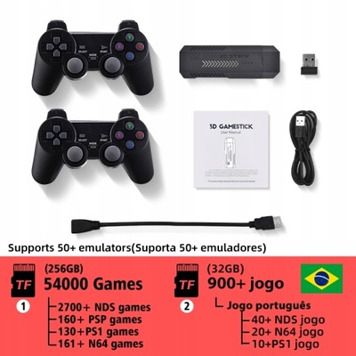 Konsola do gier wideo TV HD Game Stick 4K 256GB 54000