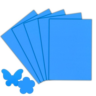 ARKUSZE PIANKOWE JEDNOKOLOROWE JASNONIEBIESKIE PIANKI EVA 20x30cm 5 SZTUK