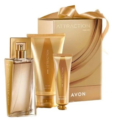 AVON Zestaw Attraction woda Perfumowan balsam krem