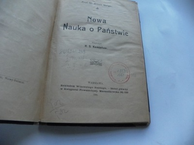 1906 NOWA NAUKA O PAŃSTWIE