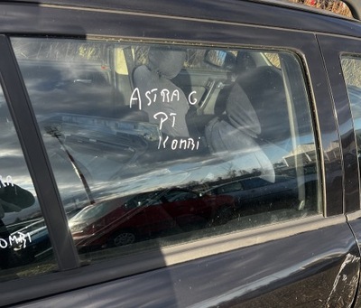 Скло двері задня права opel astra ii g kombi фото №1