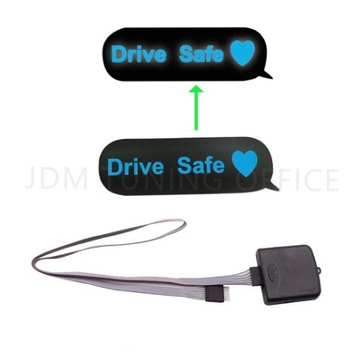 5 STARS WANTED LED (СВІТЛОДІОД) LIGHT DRIVE SAFE NIGHT RUNNER GLOW ПАНЕЛЬ TAKE CAR~50602