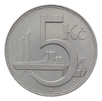 [M10721] Czechy 5 koron 1938